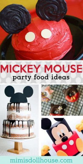 Mickey Mouse Food Ideas: Mickey & Minnie Treats and Desserts.  If you are throwing a Mickey Mouse party or decorating for a Minnie Mouse birthday bash, you definitely need some killer Mickey Mouse cake ideas and Minnie Mouse treats!  #mickey #mickeymouse #party #partyideas #parties #baking #cupcakes #cake #holiday #kids #birthday #firstbirthday