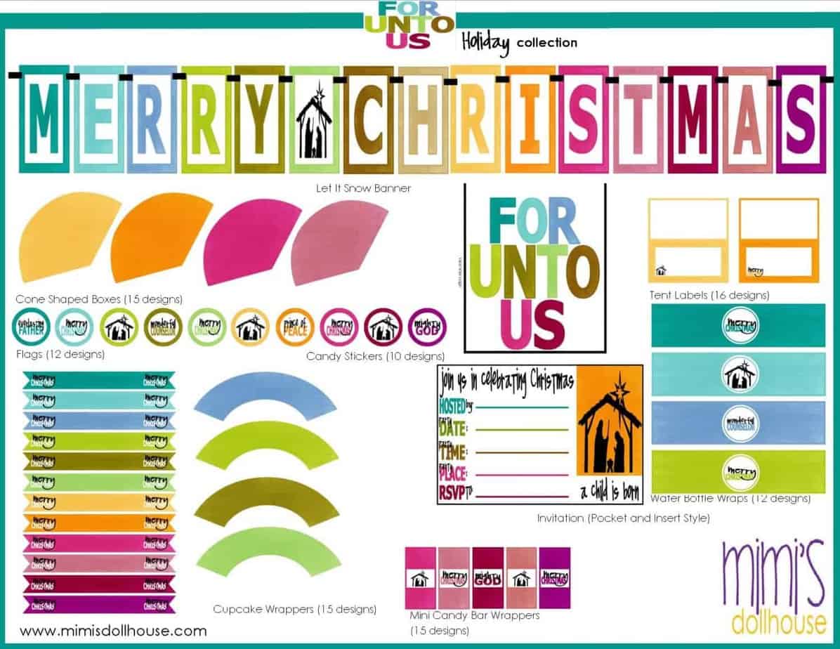 Christmas: FREE Christmas Party Printables - Mimi's Dollhouse