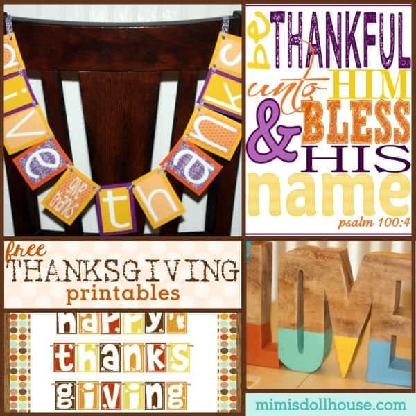Thanksgiving: FREE Thanksgiving Printables.  Whether your style is colorful, traditional or rustic…these Free Thanksgiving Printables are sure to brighten up any holiday table! #thanksgiving #fall #parties #holiday #freeprintables #printables #autumn