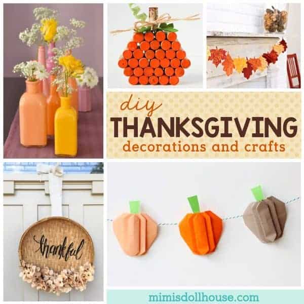 Thanksgiving: Thanksgiving Decorations and Crafts. Here are some amazing Thanksgiving decorations and Thanksgiving crafts to inspire your fall.  Hope you are feeling crafty!! #fall #autumn #thanksgiving #holiday #diy #crafts #diyandcrafts #decor #decorations #thankful