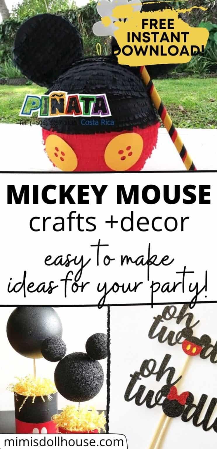 Mickey Mouse Decorations &amp; Free Printable Labels | Mimi's Dollhouse