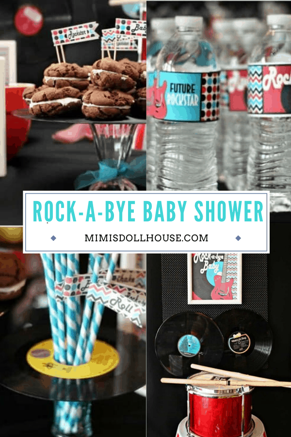 Rock n Roll Baby Shower Rockabye Baby