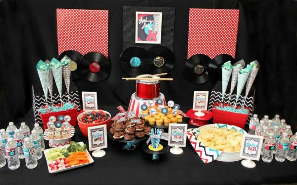 Rock star sales baby shower decorations