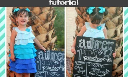 DIY First Day of School Chalkboard Sign