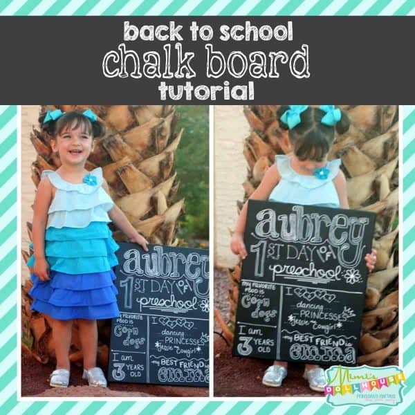 DIY First Day of School Sign