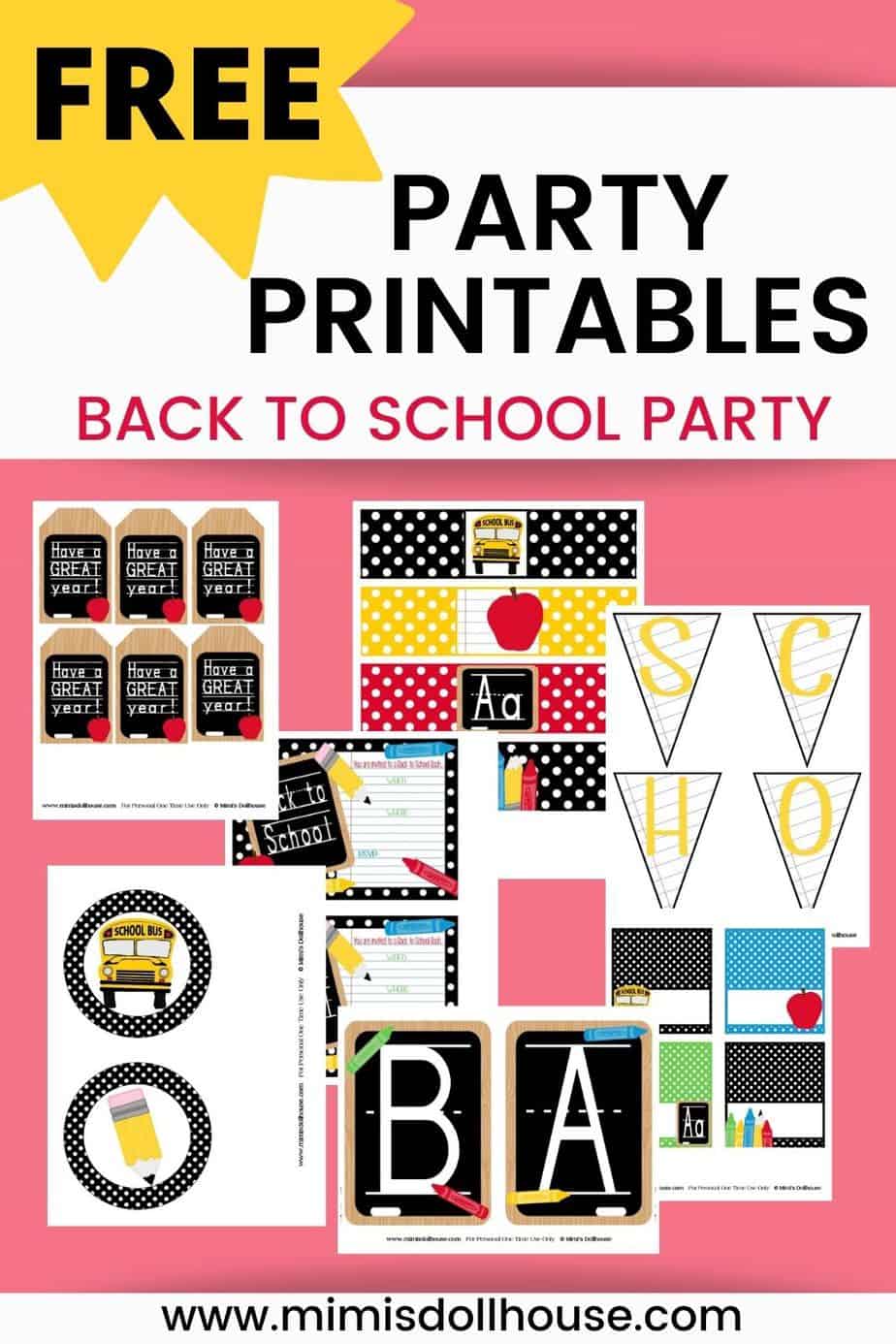 Back to School: Back to School Party - Mimi's Dollhouse