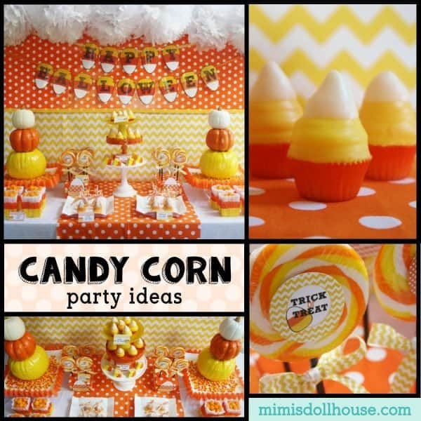 Halloween: Candy Corn Party Ideas.  Throw a Halloween party Candy Corn style with these amazing candy corn party ideas!  Check out these fantastic Candy Corn desserts! #candycorn #parties #halloween #holiday #diy #baking #crafts