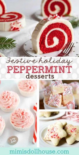 Christmas: Peppermint Recipes & Candy Cane Party Ideas.  If the idea of a Peppermint Mocha makes your day or your love peppermint recipes all Christmas season...this is your post!! #christmas #recipes #desserts #peppermint #baking #cookies #holiday #parties