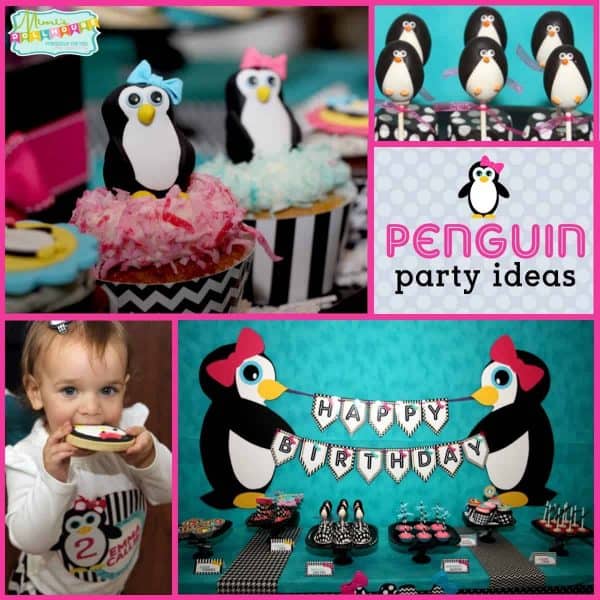 Throwing a penguin party for your little one. This penguin themed party is full of penguin treats and penguin party decorations and penguin party printables. Check it out! #penguin #parties #winter #girlparty #birthday #kidbirthday #kidbirthdays #birthdays #partyideas #diy #crafts