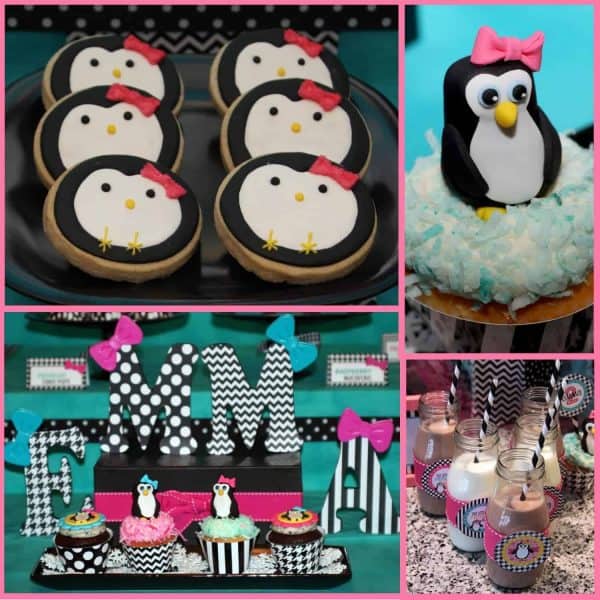 Throwing a penguin party for your little one. This penguin themed party is full of penguin treats and penguin party decorations and penguin party printables. Check it out! #penguin #parties #winter #girlparty #birthday #kidbirthday #kidbirthdays #birthdays #partyideas #diy #crafts