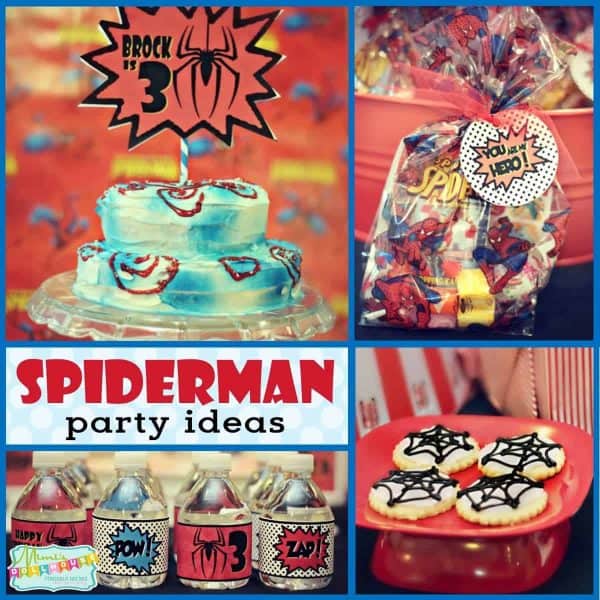 Original Spiderman Birthday Party theme hand made craft for kids