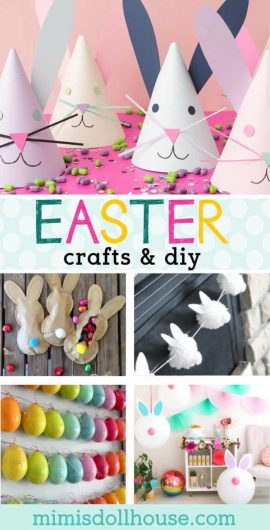 Easter Craft Ideas: Easter Egg Crafts, Easter Bunny Crafts & More!  Get into the Easter spirit with some fun and festive Easter Crafts!  Whether you want to make Easter egg crafts or create cute little Easter bunny crafts...these ideas are sure to inspire!! #easter #easteregg #easterbunny #crafts #diy #holiday #homedecor #party #partyideas #parties #kids