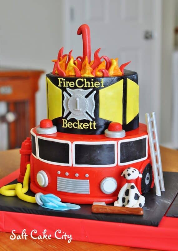 Paper streamer flames Fire fighter birthday party, Fire truck party, Fireman birthday