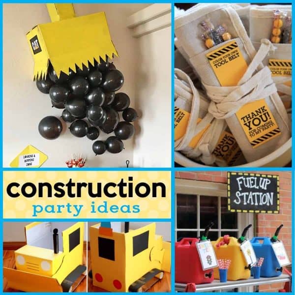 Looking for some awesome construction party ideas? This post is full of creative and easy construction party ideas, construction birthday party decorations, construction party favors and more!