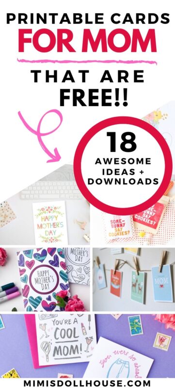 FREE Mother's Day Printables + Cards for Mom - Mimi's Dollhouse