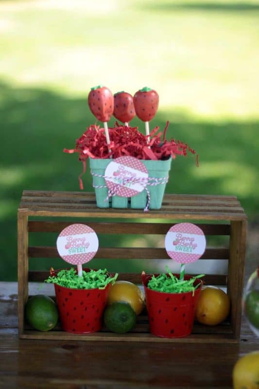 Strawberry Party: Strawberry Lemonade Stand Play Date-Mimi's Dollhouse