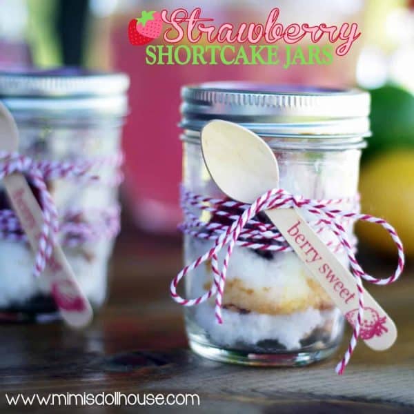 Strawberry Party: Strawberry Shortcake Jars-Mimi's Dollhouse