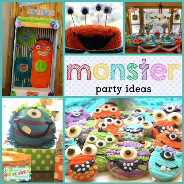 Monster Party: Scary Cute Monster Party. Looking for some amazingly cute inspiration for a monster birthday party? Want a way to celebrate your little monster in style? I have a monster party to share today that is scary cute!! #monster #party #partyideas #parties #birthday #kids