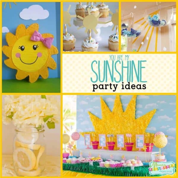 Celebrate your little one with a sweet sunshine party! Looking for ideas for a you are my sunshine birthday party. This post is full of sunshine party ideas and inspiration.