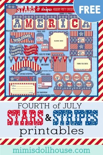 Throwing a Fourth of July party? Here are some fun and patriotic free printables for July 4th! 