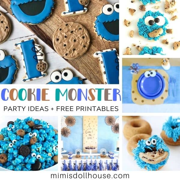 Fun Cookie Monster Party Ideas + FREE Printables - Mimi's Dollhouse