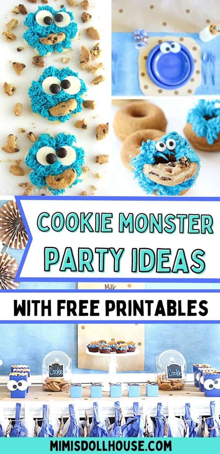 Fun Cookie Monster Party Ideas + FREE Printables - Mimi's Dollhouse