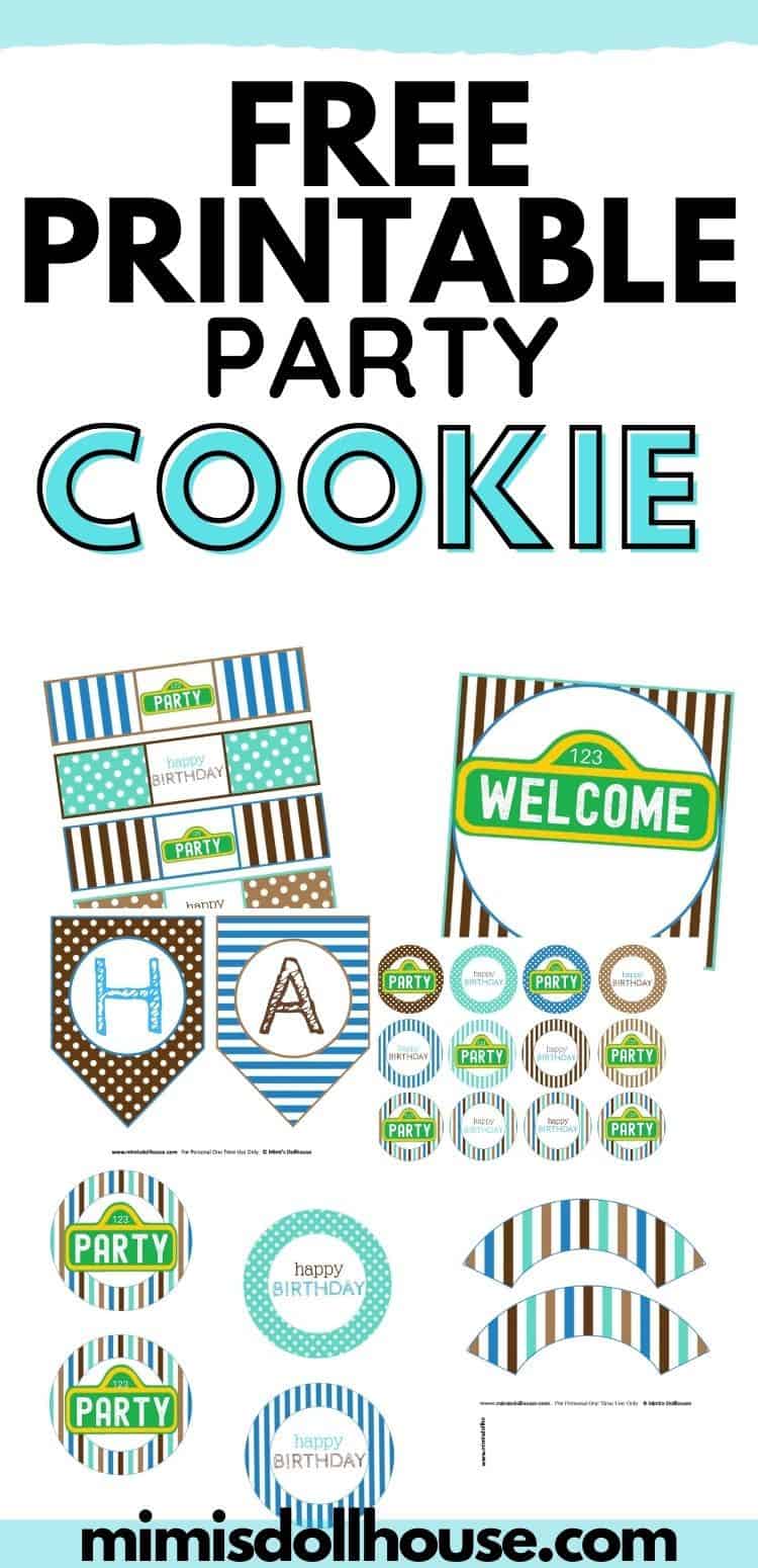 Printable Cookie Monster Labels