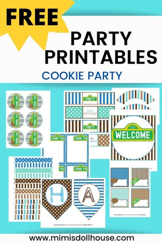 Fun Cookie Monster Party Ideas + FREE Printables - Mimi's Dollhouse