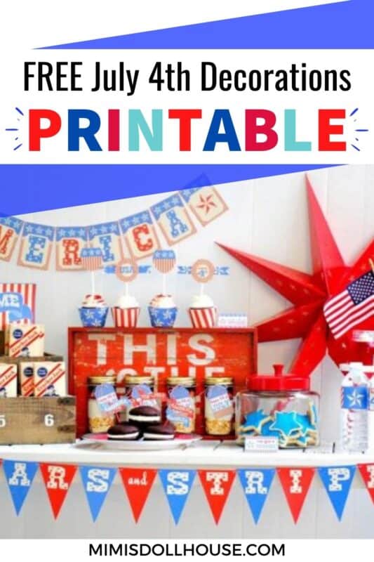 Free Vintage 4th of July Printables - Mimi's Dollhouse