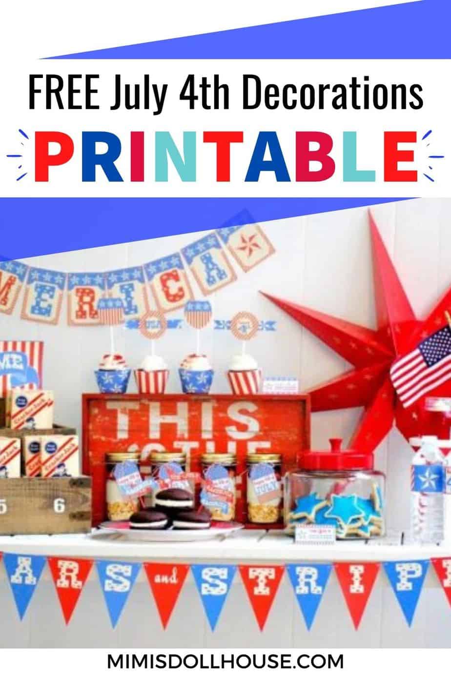 Free Vintage 4th of July Printables - Mimi's Dollhouse
