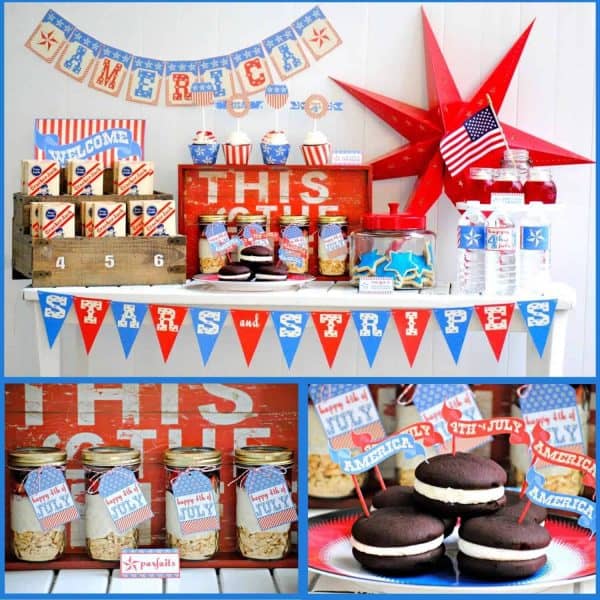 Looking for some fourth of July or memorial day inspiration? This vintage patriotic party has tons of July 4th ideas, food and more!