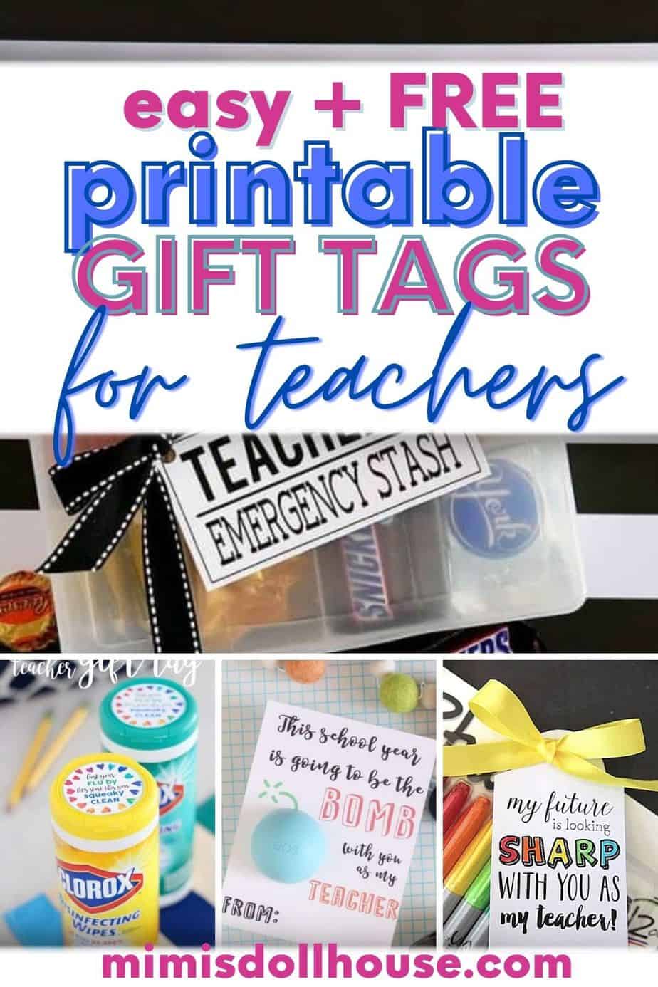 Best Teacher Gift Ideas with FREE Printables - Mimi's Dollhouse