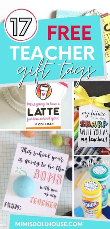 Best Teacher Gift Ideas with FREE Printables - Mimi's Dollhouse