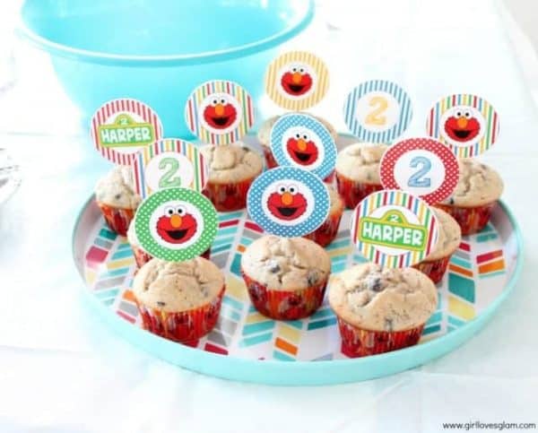 Sesame Street Party: Harper's Pretty Elmo Party-Mimi's Dollhouse