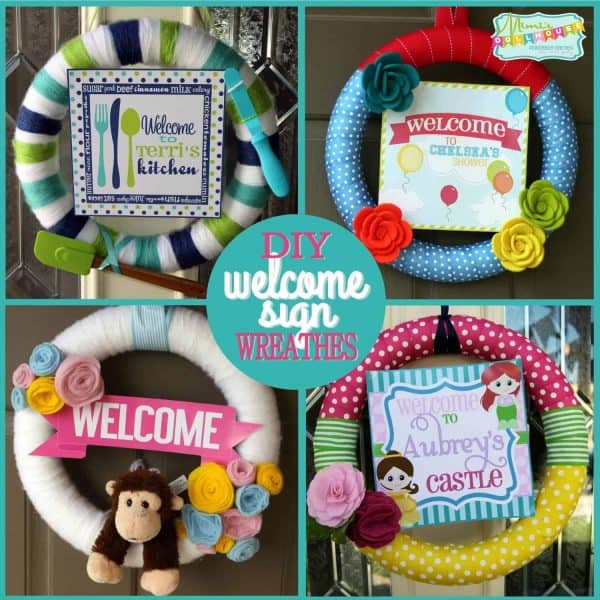 DIY Decor: Welcome Sign Wreaths-Mimi's Dollhouse