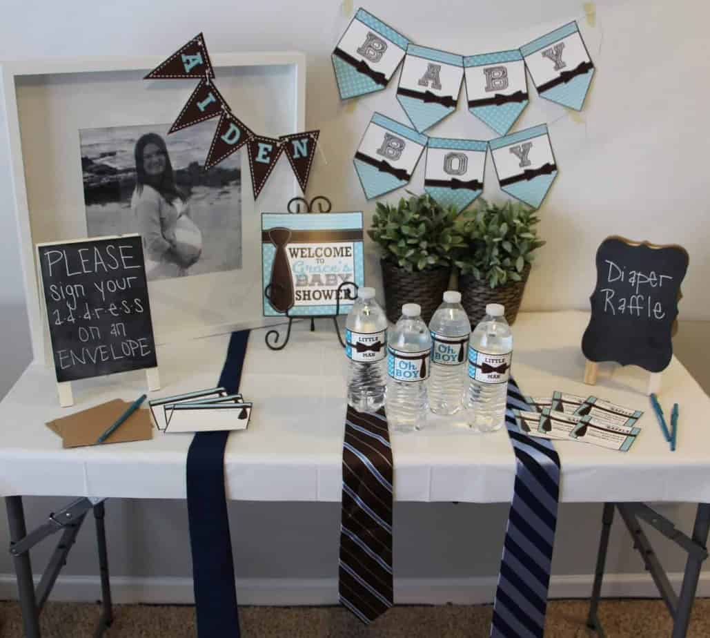 Bow tie sales baby shower centerpieces