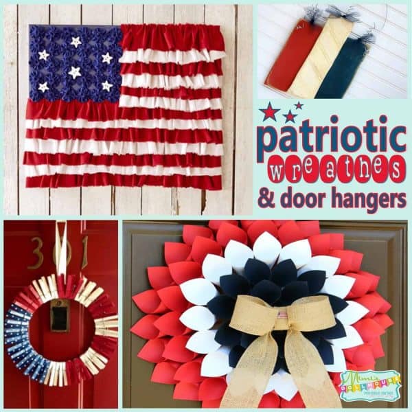 Here are some fun and easy to DIY Fourth of July Wreathes and Door Hangers. Check out all the fun and patriotic ideas!