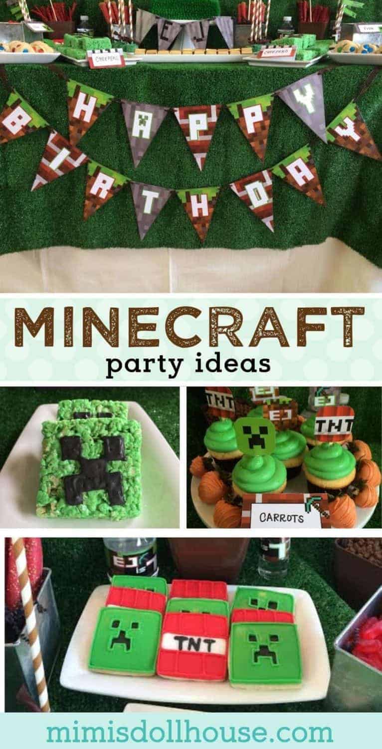 Let's build a party with these awesome Minecraft party ideas. This post has a Minecraft party with great food ideas and decorations. Check it out!