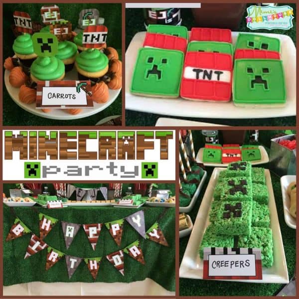 Let's build a party with these awesome Minecraft party ideas. This post has a Minecraft party with great food ideas ans decorations. Check it out!