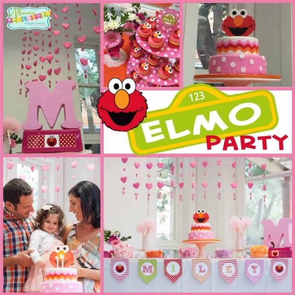 Elmo Party: Miley’s Pretty Pink Elmo Party. Love Elmo? Love Pink? Today I am sharing a lovely Elmo Party styled by Sara Jade Weddings and Events. Be sure to check out all of our Sesame Street Party Ideas. #elmo #sesamestreet #party #partyideas #parties #birthday
