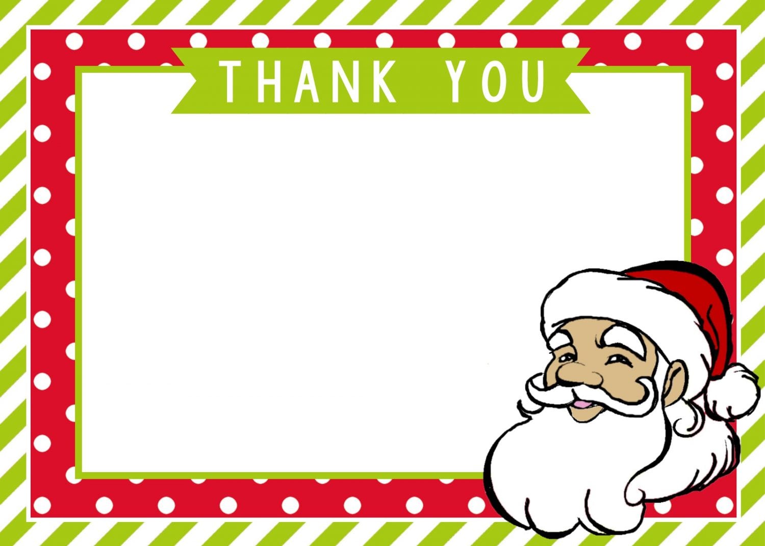 Christmas Thank You Card Templates Free