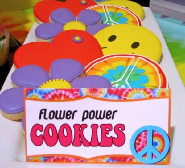 flower power cookies