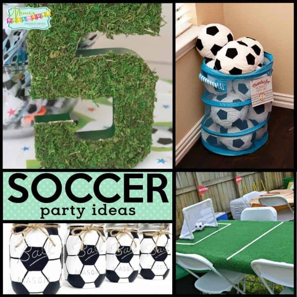 Soccer Birthday Party: Futbol Birthday Party Ideas.  Let's kick this party into gear with some amazing Soccer birthday party ideas.  Today I am sharing some of my favorite soccer party ideas to make a great futbol birthday party! Check out these soccer party decoration ideas and all our soccer party ideas and inspiration.  Also...be sure to take a look at these soccer party dessert ideas!