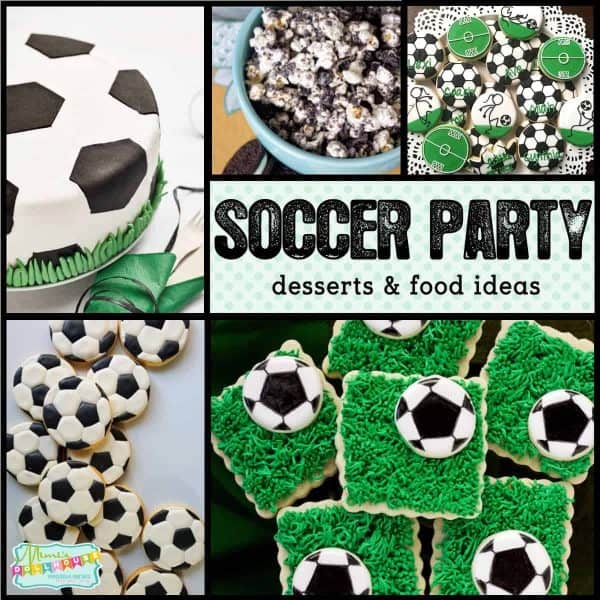 Soccer Party: 10 Game Winning Soccer Desserts.  Need some inspiration for your soccer party menu? Create a unique dessert table for your little futbol fans with these soccer desserts and soccer treat ideas. Check out these soccer party decoration ideas and all our soccer party ideas and inspiration.  Also...be sure to take a look at these soccer party ideas!