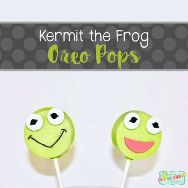 Muppet Babies: Kermit the Frog Oreo Pops.  Throwing a Muppet Babies Party or just want to celebrate your little Muppets fan with some cute Kermit the Frog treats?  This easy DIY Kermit the Frog Oreo Pops tutorial is for you.  I'm sharing this tutorial to celebrate the release of Muppet Babies: Time to Play!  on DVD. 