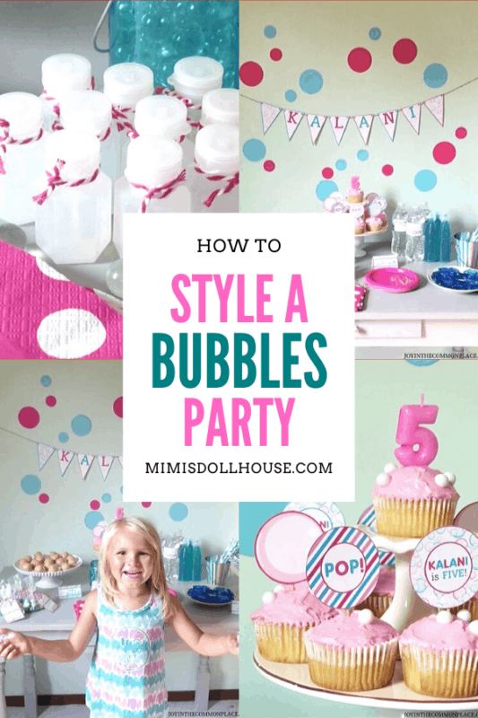 Bubbles Birthday Party: Bright and Bubbly Birthday - Mimi's Dollhouse