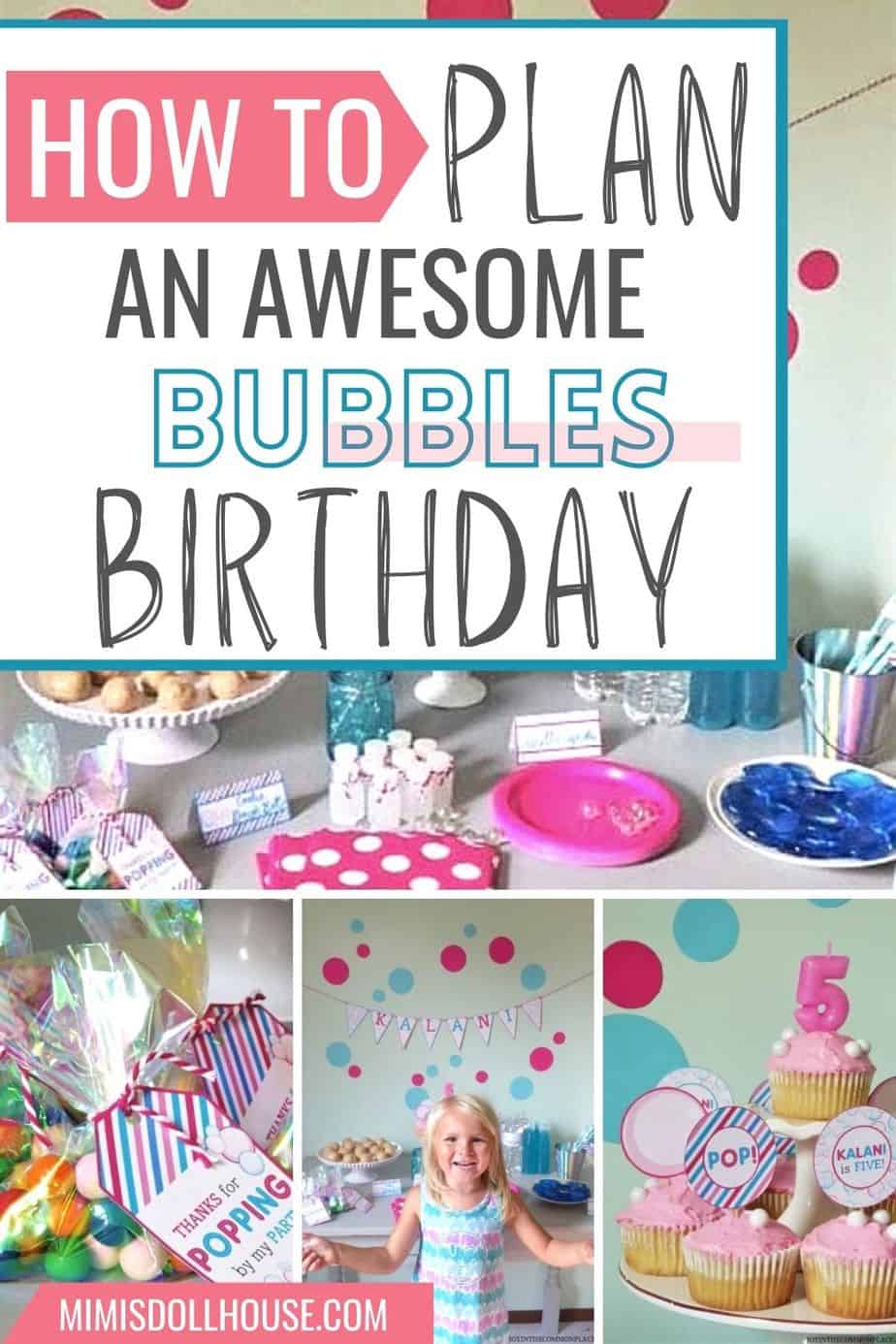 Bubbles Birthday Party: Bright and Bubbly Birthday - Mimi's Dollhouse