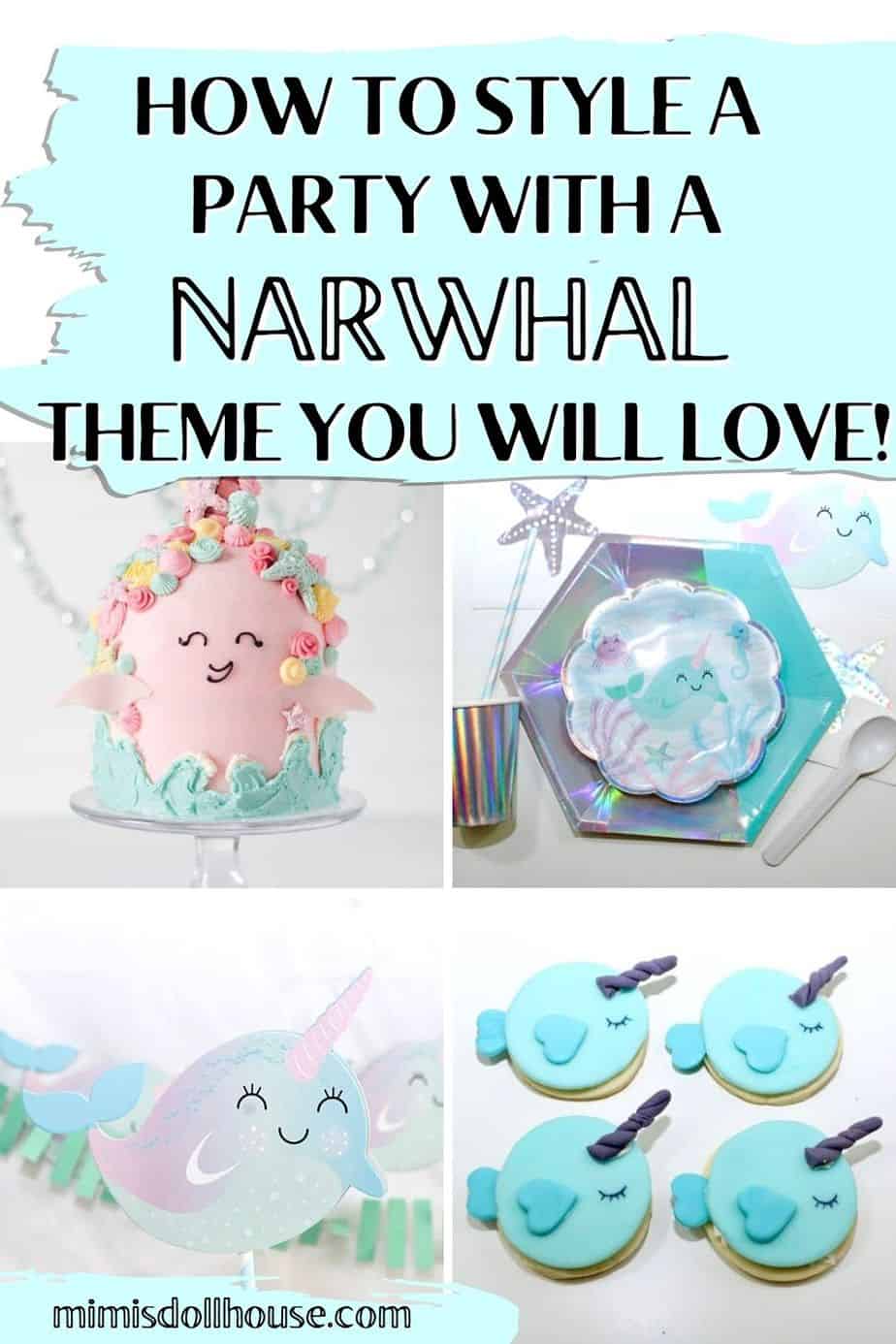 Delightful Narwhal Birthday Party Ideas - Mimi's Dollhouse