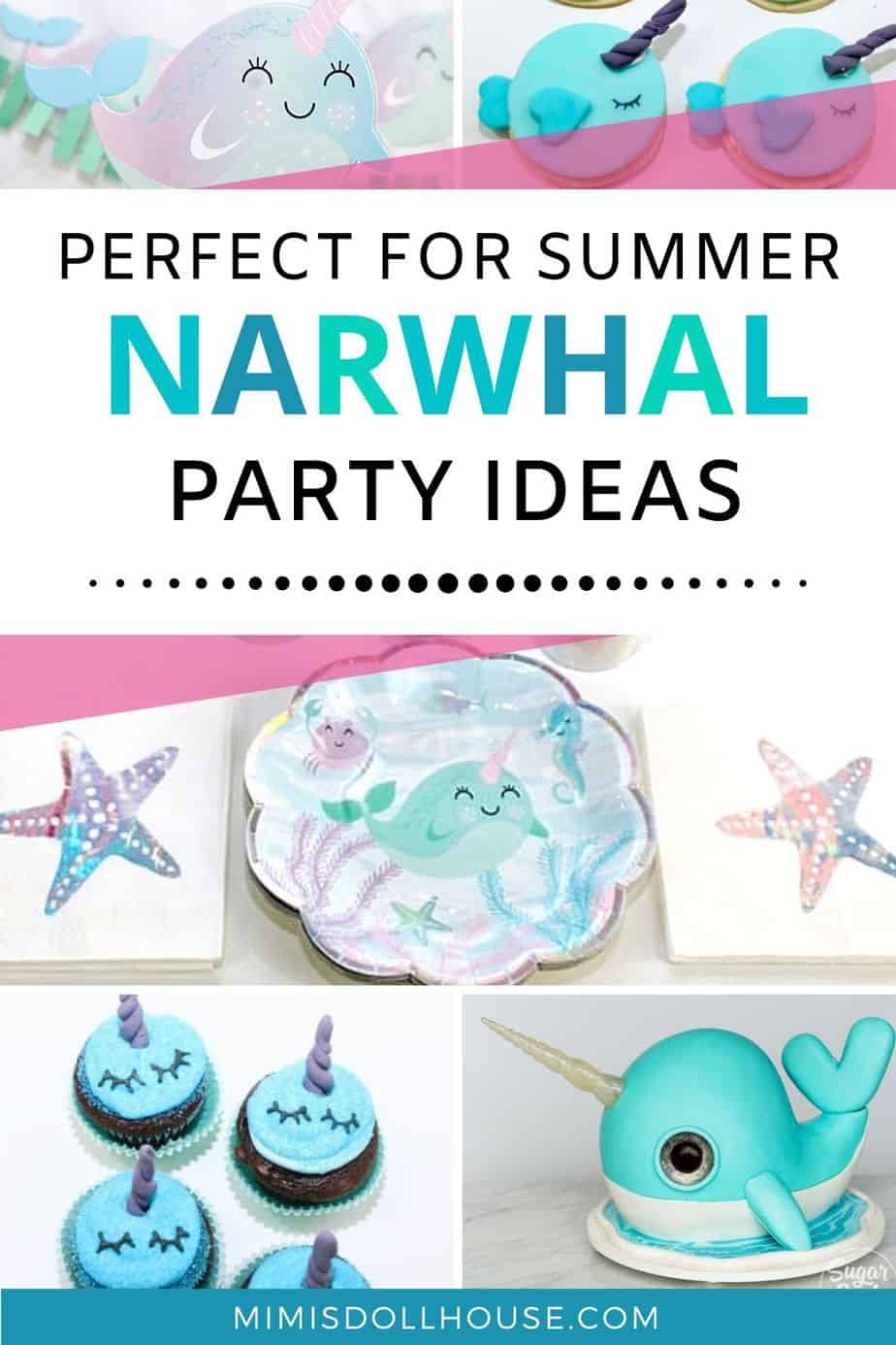 Delightful Narwhal Birthday Party Ideas - Mimi's Dollhouse