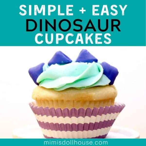 Super Easy Dinosaur Cupcakes
